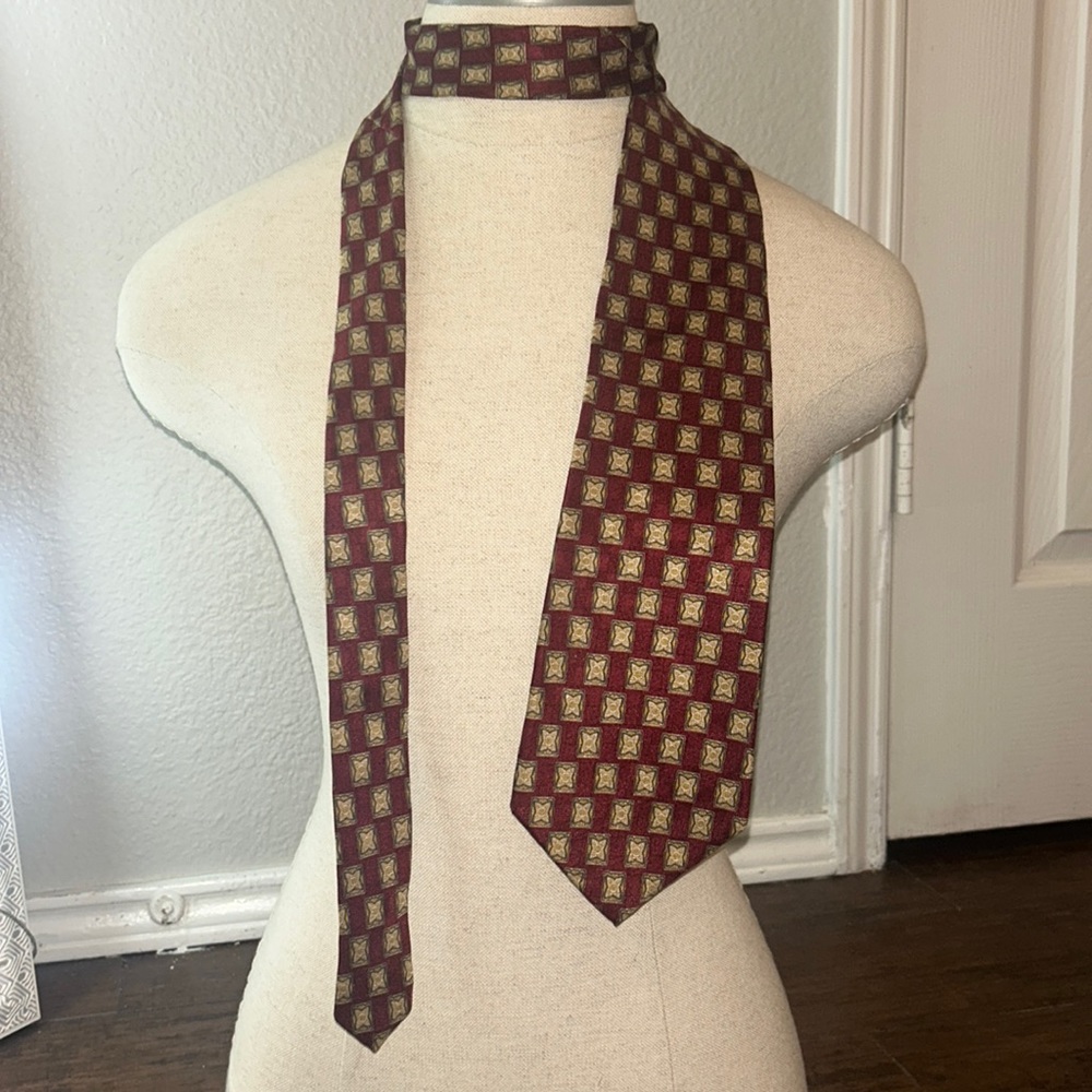 Harold Powell Red Silk Tie